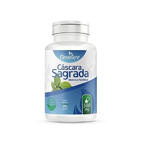 CÁSCARA SAGRADA - 60 CÁPSULAS (500MG) - DENATURE