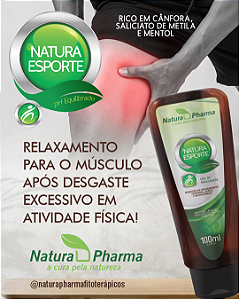 GEL DE MASSAGEM NATURA ESPORTE 100G