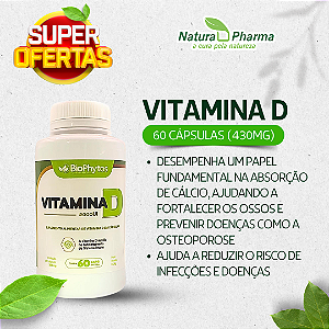 VITAMINA D - 60 CÁPSULAS (430mg) - BIOPHYTOS