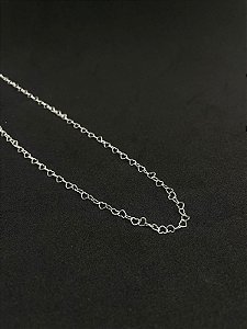 Colar Elos Coração | Prata 925