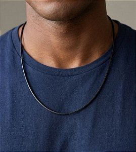 Colar Masculino no Cordão Encerado com fecho