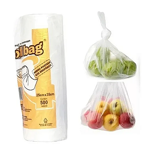 Saco Plastico Bobina Picotada 25x35