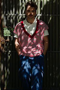 Colete Gola V Listrado