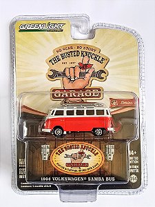 Miniatura Kombi Volkswagen Samba Bus 1964 Greenlight