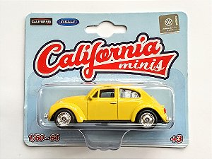 Miniatura Fusca Amarelo California Minis