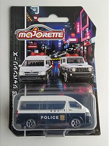 Miniatura Toyota Hiace Polícia do Japão 1:64 Majorette Japan Series
