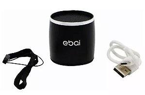 Mini Caixa de Som Speaker Bluetooth 1W Ebai FZF-19YX3 Preta