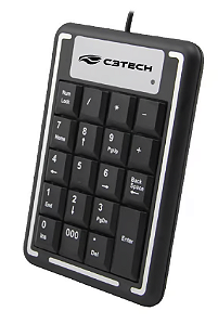 Teclado Numérico UBS C3Tech KN-11BK Preto