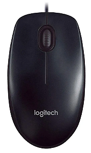 Mouse Óptico USB Logitech M90 Preto Original