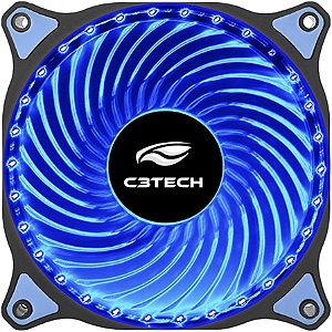 Cooler Fan P/Gabinete C3Tech F7-L130 Led Azul Original