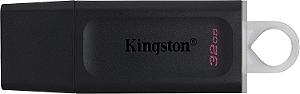 Pen Drive 32GB USB 3.2 Exodia Kingston Preto Original