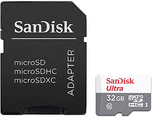 Cartão de Memória 32GB 100MB/s SanDisk Ultra