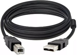 Cabo USB 2.0 AMxBM 1,8m Plus Cable Preto