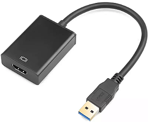 Cabo USB x HDMI Plus Cable Preto