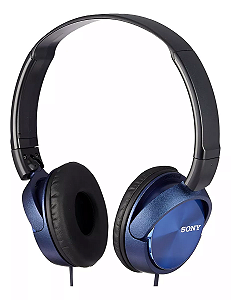 Fone de Ouvido MDR-ZX310AP Sony Preto/Azul