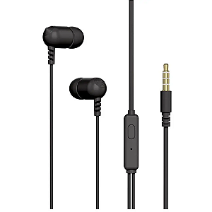Fone de Ouvido com Microfone P2 C3Tech EP-07 Preto Original