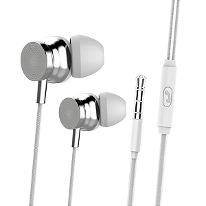 Fone De Ouvido Intra Auricular C/ Microfone F002 Kafei Branco