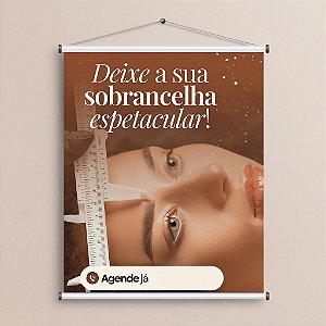 Banner designer de Sobrancelha Diversos tamanhos Modelo 02