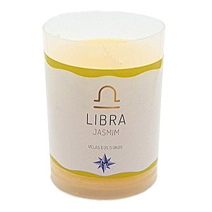 Vela Signo Libra Vela Perfumada Libra Jasmin 90g