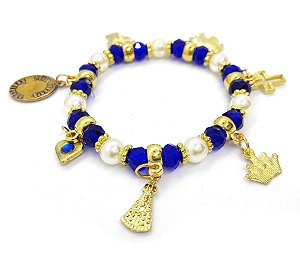 Pulseira Nossa Senhora da Aparecida Católica Ajustável