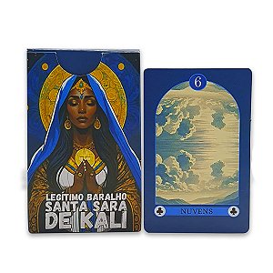 Baralho Tarô Legítimo Santa Sara Kali com 36 Cartas e Manual
