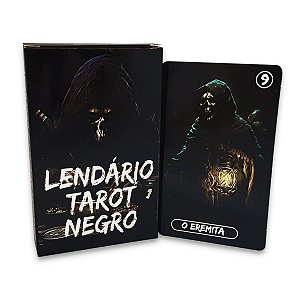 O Grande Baralho Lendário Taro Negro 22 cartas c/ Manual