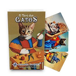 Baralho O Grande Tarô dos Gatos 78 cartas com Manual