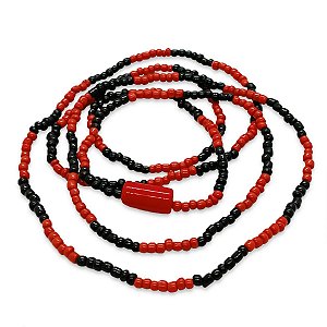 Guia Exu Pombagira Vermelho e Preto com Firma Total Proteção