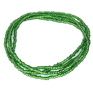 Guia Verde Cristal Proteção Total Oxossi Fio de Contas 60 cm