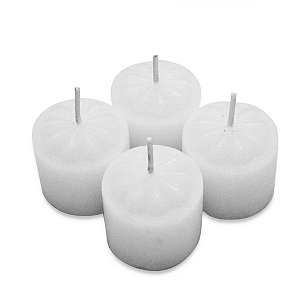 Kit 4 Velas Brancas Aromáticas Perfumada Decorativa 40g
