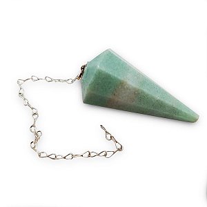 Pendulo Pedra de Jade Renova Vitalidade e Cura Radiestesia
