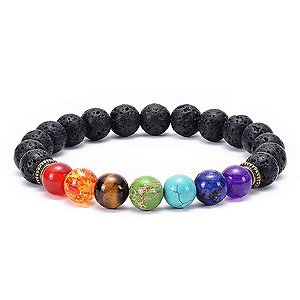 Pulseira Sete Chakras Alinhamento Espiritual e Mental Total