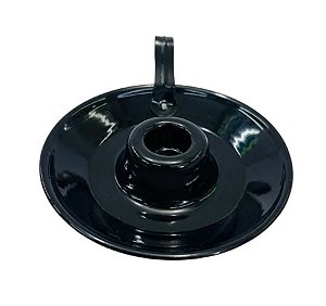 Castiçal porta Velas Preto Vibrante de Alumínio