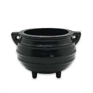 Caldeirão Panela de Ferro Preto Decoração e Ritual Wicca 6cm