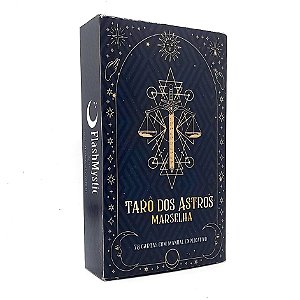 Tarô dos Astros de Marselha 78 Cartas Lindas Ilustrações