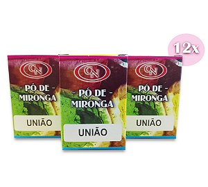 Kit Revenda Pó de Mironga União Completo 12 Unidades