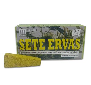 Defumador Caixa Sete Ervas 20 Unidades Natureza Espiritual