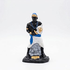 Estátua Imagem Oxaguiã Guerreiro Resina Delicado 10 cm