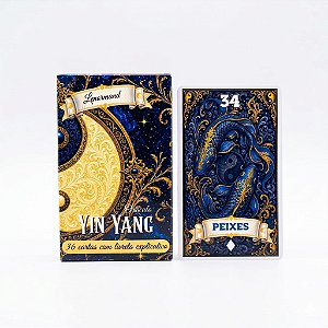 Oráculo Lenormand Ying Yang Escuro 36 cartas com Manual