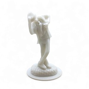 Estátua Zé Pilintra Proteção de Caminhos para Pintar 10 cm
