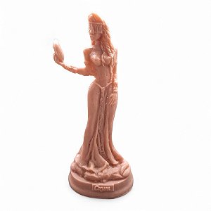 Estátua Orixá Oxum Prosperidade Amor Resina para pintar 15cm