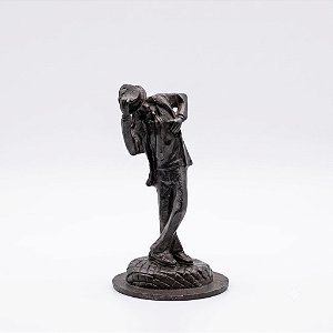 Estátua Zé Pilintra Cor Cobre Proteção de Caminhos 10 cm