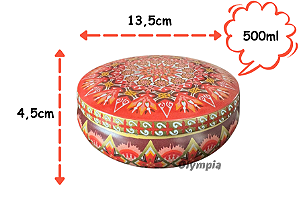 Lata Arabesco laranja 500ml