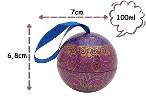 Lata Bolinha Agata Rosa 100ml