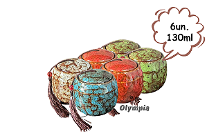 6un Cerâmica Chinesa 130ml