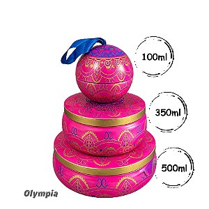 Kit 3 Pçs Lata Agata Rosa Meister