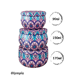 Coleção 3 Latas Púrpures