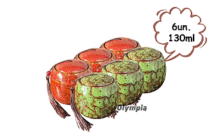 6un Cerâmica Chinesa 130ml