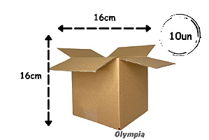 Caixa de Papelão p/ Correios 16x16x16cm