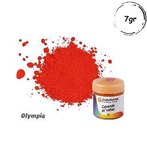 Corante em pó Laranja para velas 7grs Saramanil